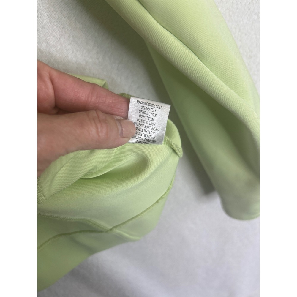 Fairway & Greene Ladies Lime Green Coral 1/4 Zip Golf Pullover Top Medium - Picture 4 of 5